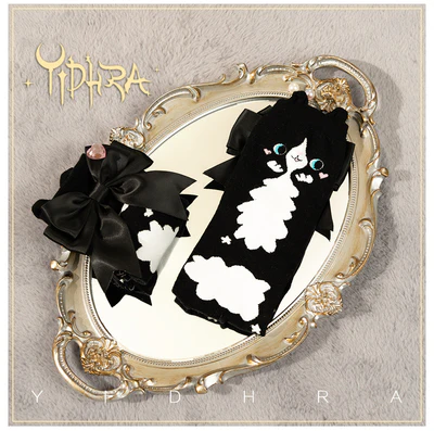 Yidhra - Cute Cat Cotton Lolita Socks - Image 9