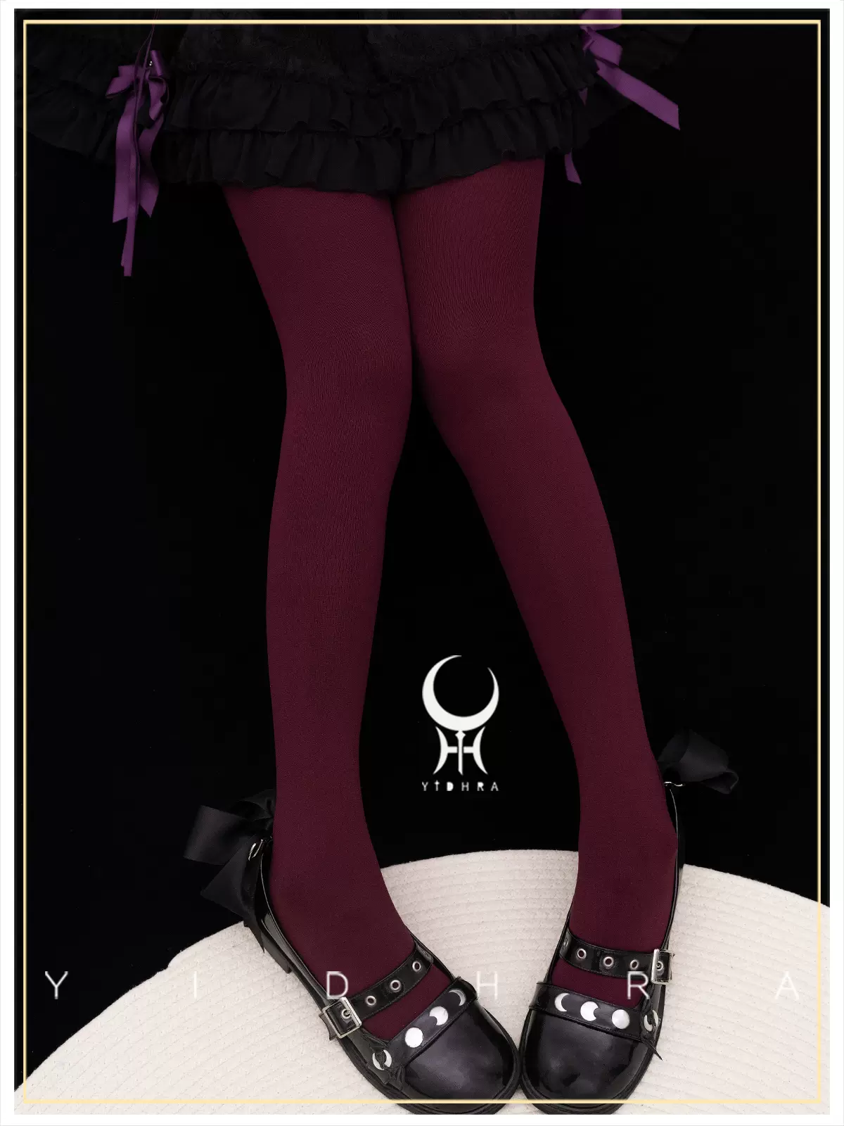120D Daily Lolita Velvet Spring Leggings, Solid Color - Image 16