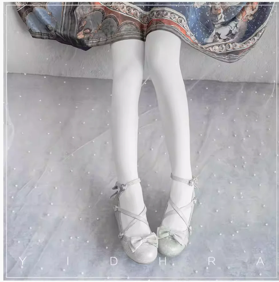 120D Daily Lolita Velvet Spring Leggings, Solid Color - Image 20