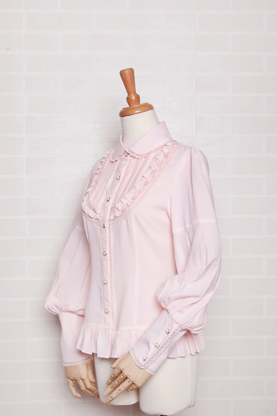 Elegant Lamb Sleeve Chiffon Lolita Blouse - Image 3