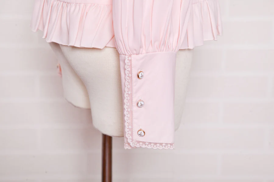 Elegant Lamb Sleeve Chiffon Lolita Blouse - Image 9