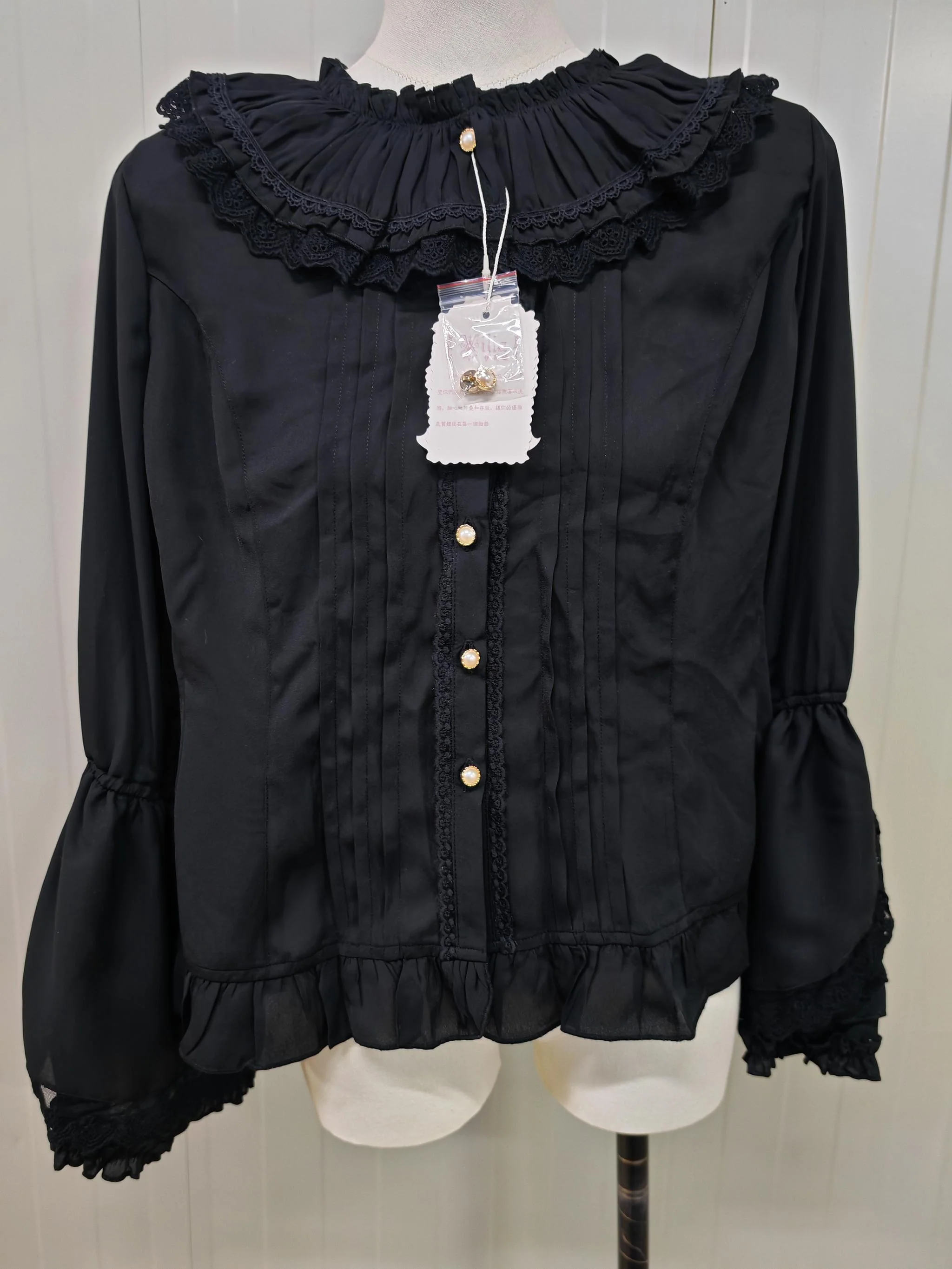 Retro Princess Long Sleeve Lolita Blouse - Image 7