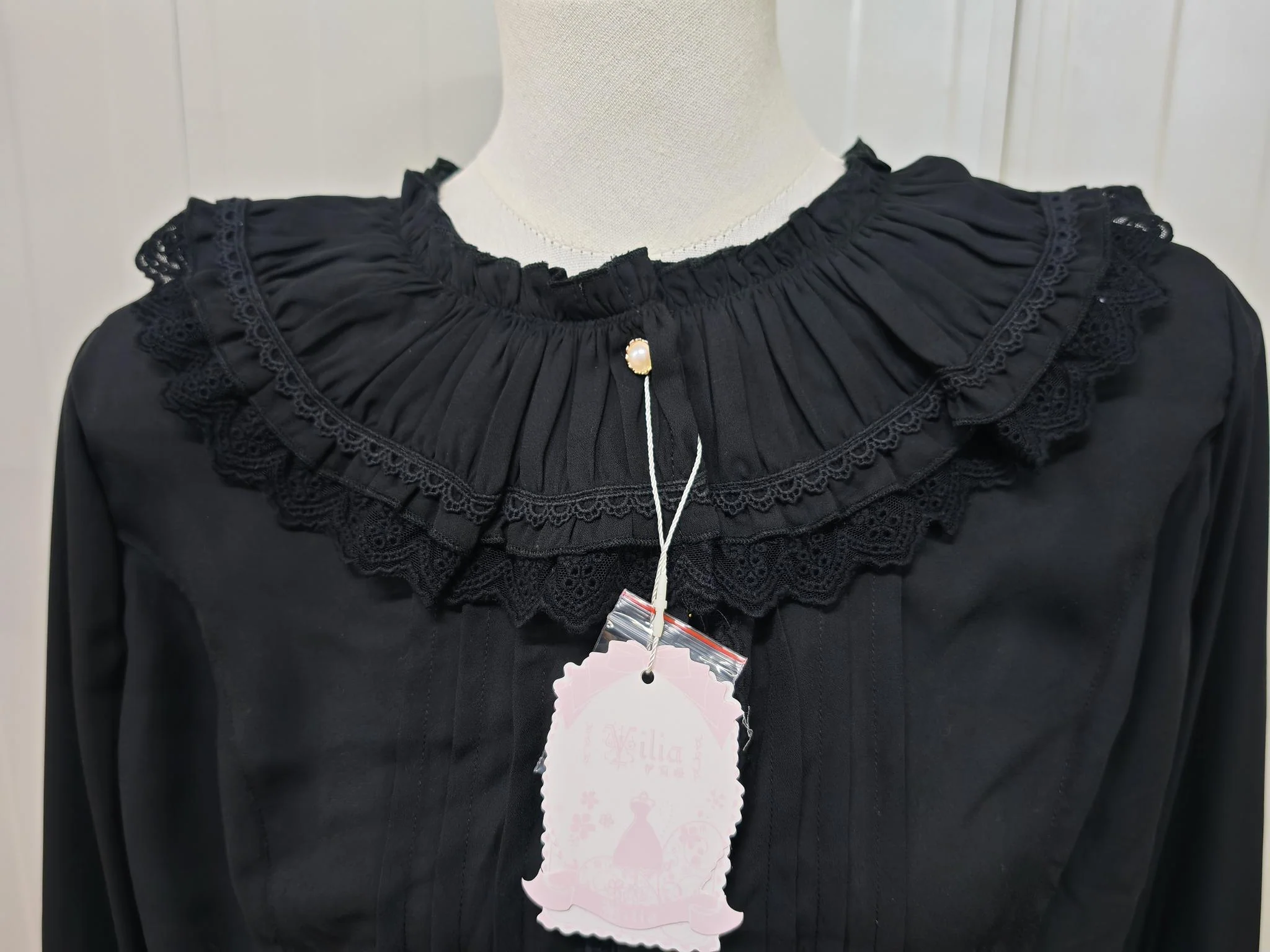 Retro Princess Long Sleeve Lolita Blouse - Image 8