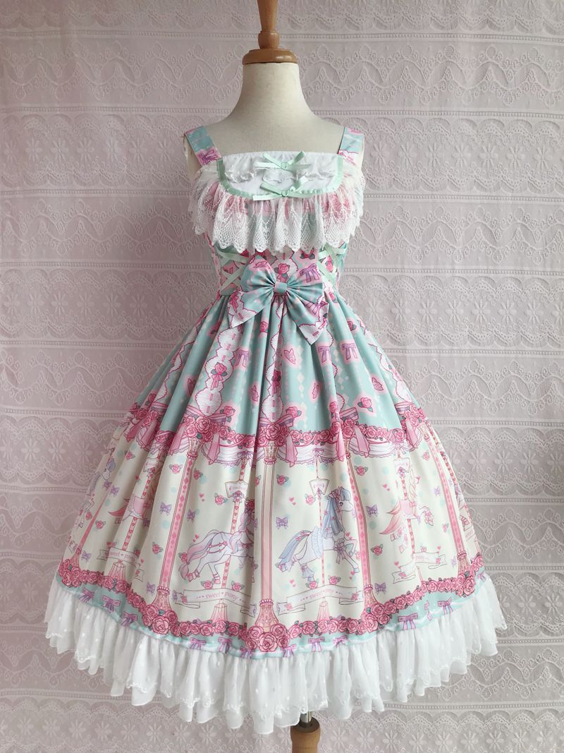 Rose Carousel - Chiffon JSK Dress - Image 6