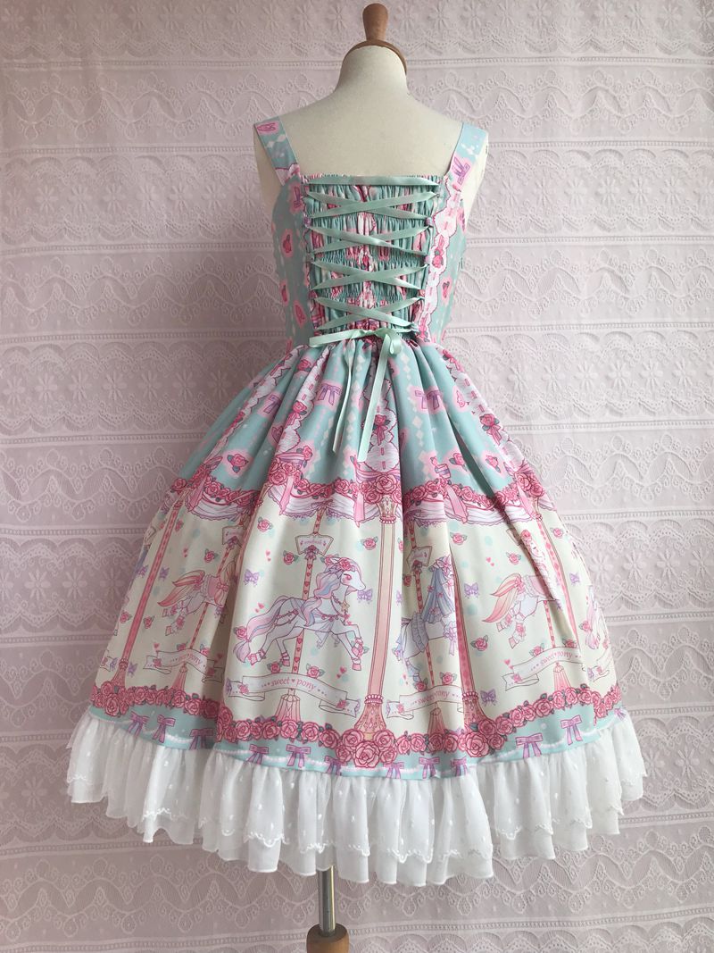 Rose Carousel - Chiffon JSK Dress - Image 8