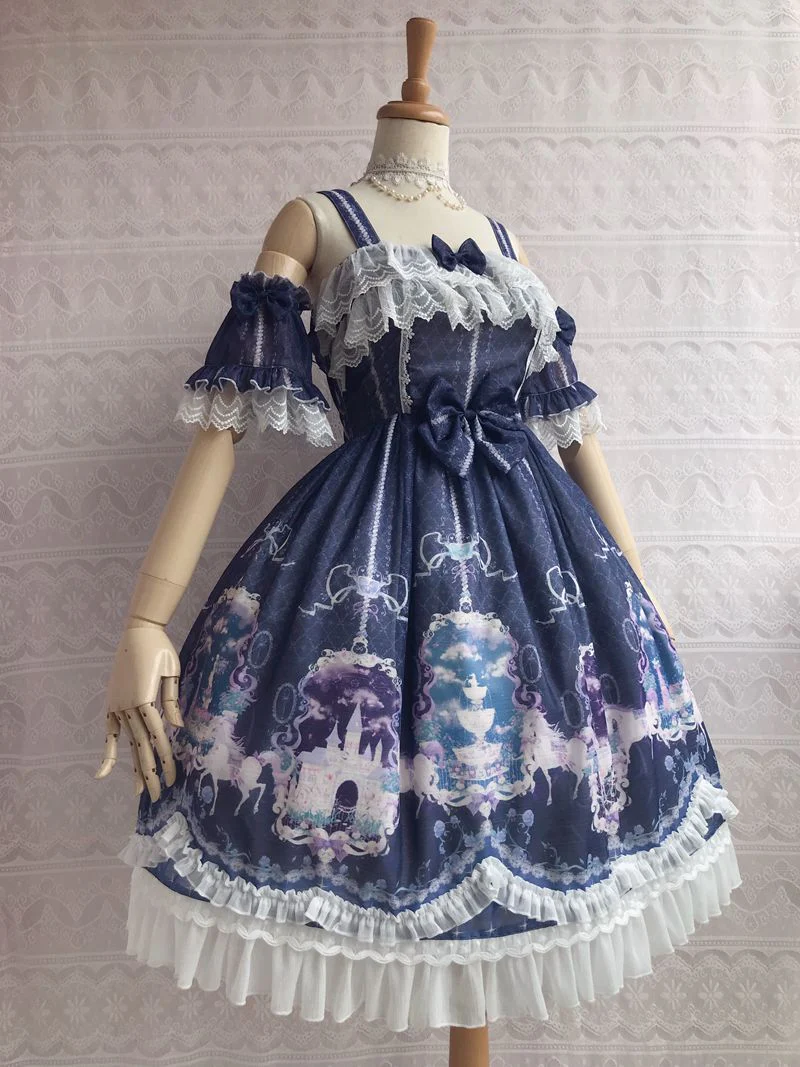 Unicorn's Secret Garden Summer Lolita JSK Dress - Image 11