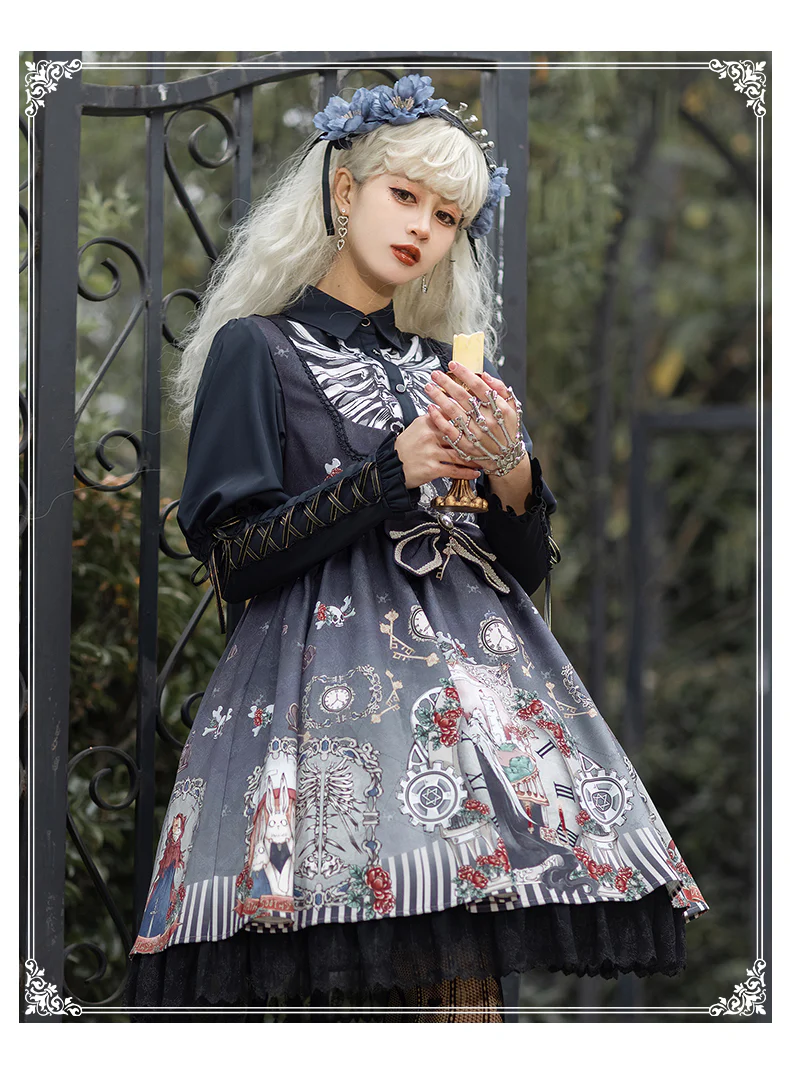 Black Fairytale - Gothic Twins Lolita JSK - Image 19