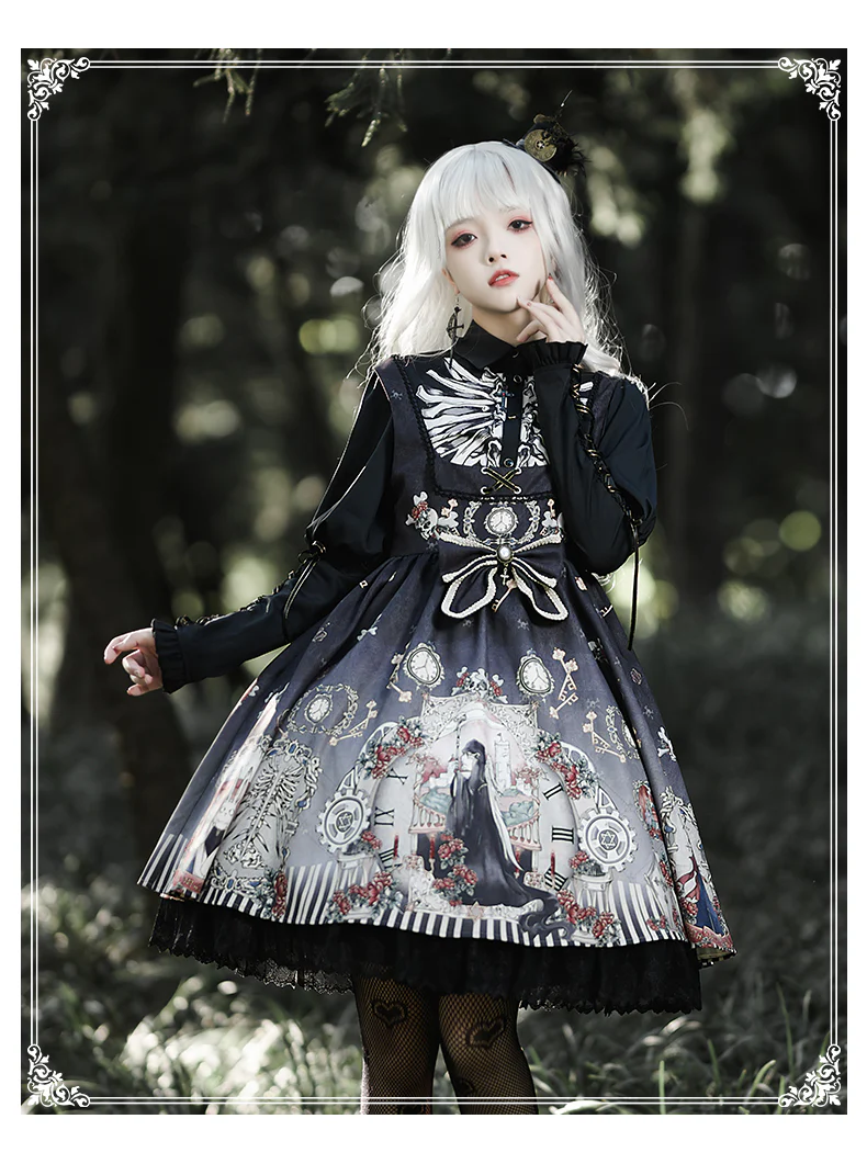 Black Fairytale - Gothic Twins Lolita JSK - Image 24