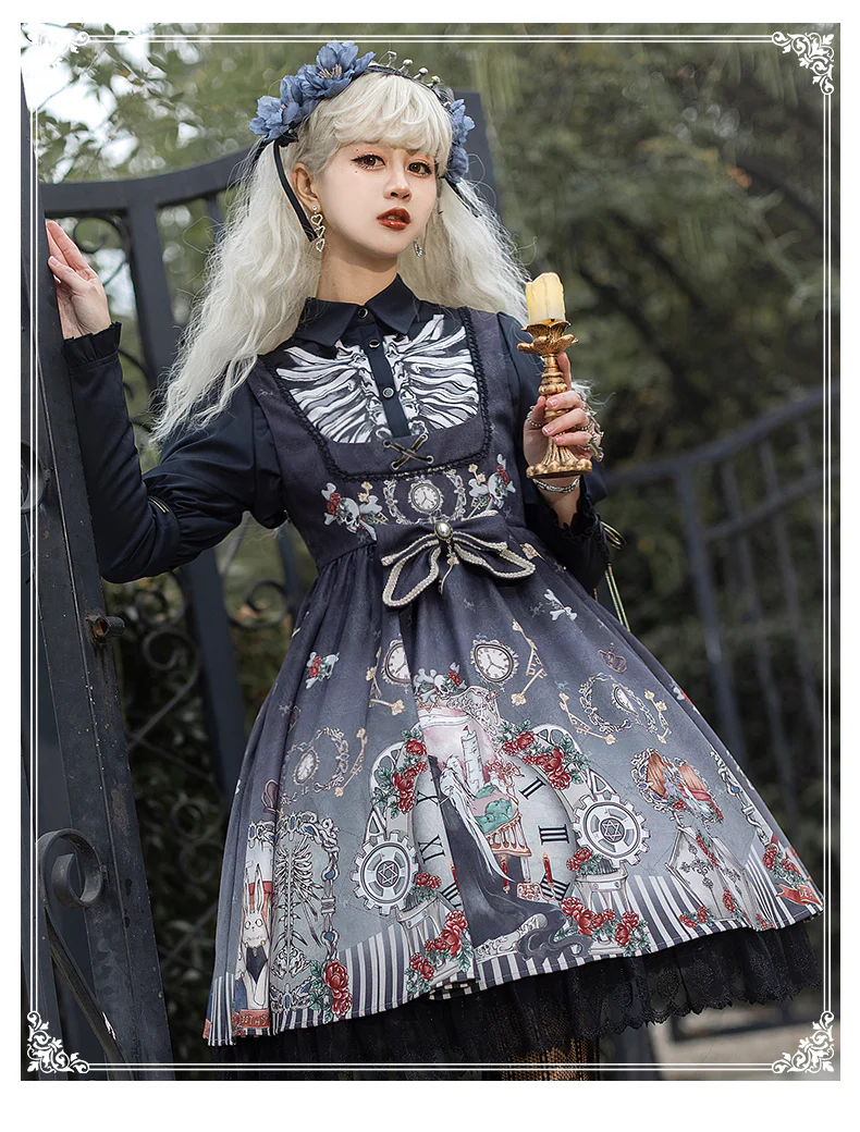 Black Fairytale - Gothic Twins Lolita JSK - Image 26