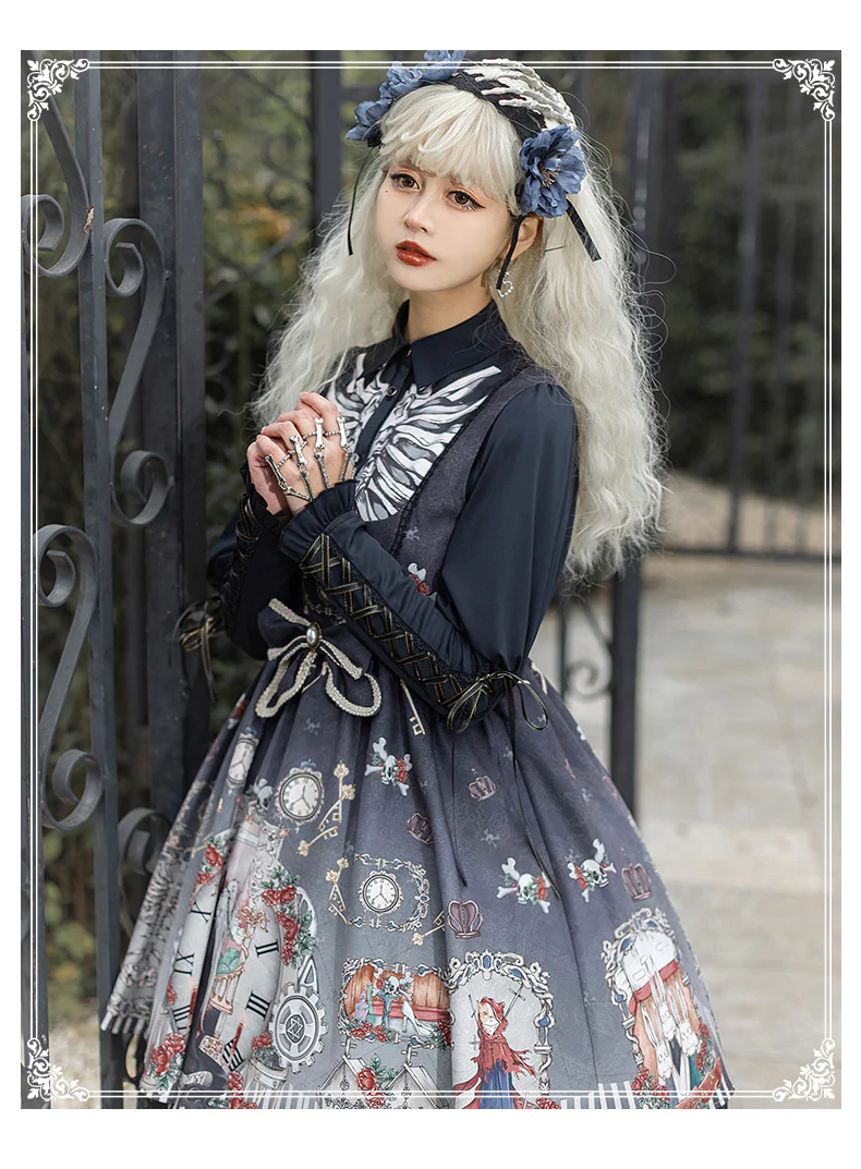 Black Fairytale - Gothic Twins Lolita JSK - Image 27