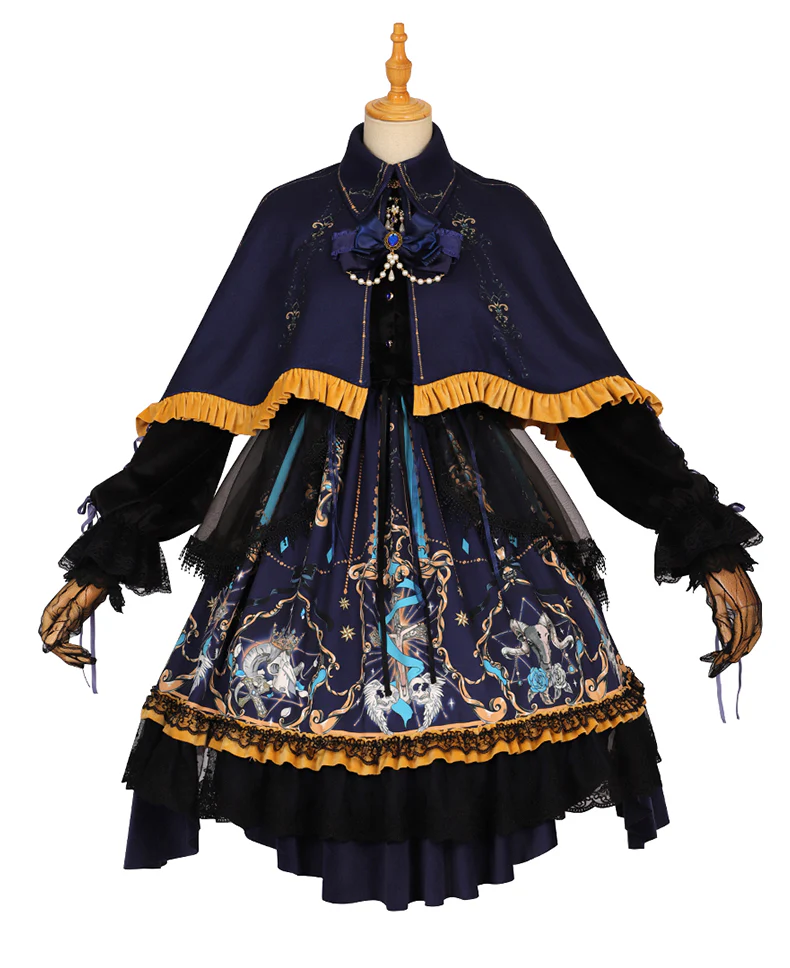 God Redemption - Retro Gothic OP, Printed Dress - Image 10