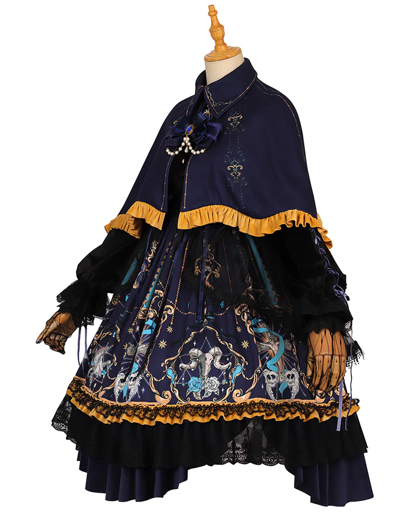 God Redemption - Retro Gothic OP, Printed Dress - Image 11