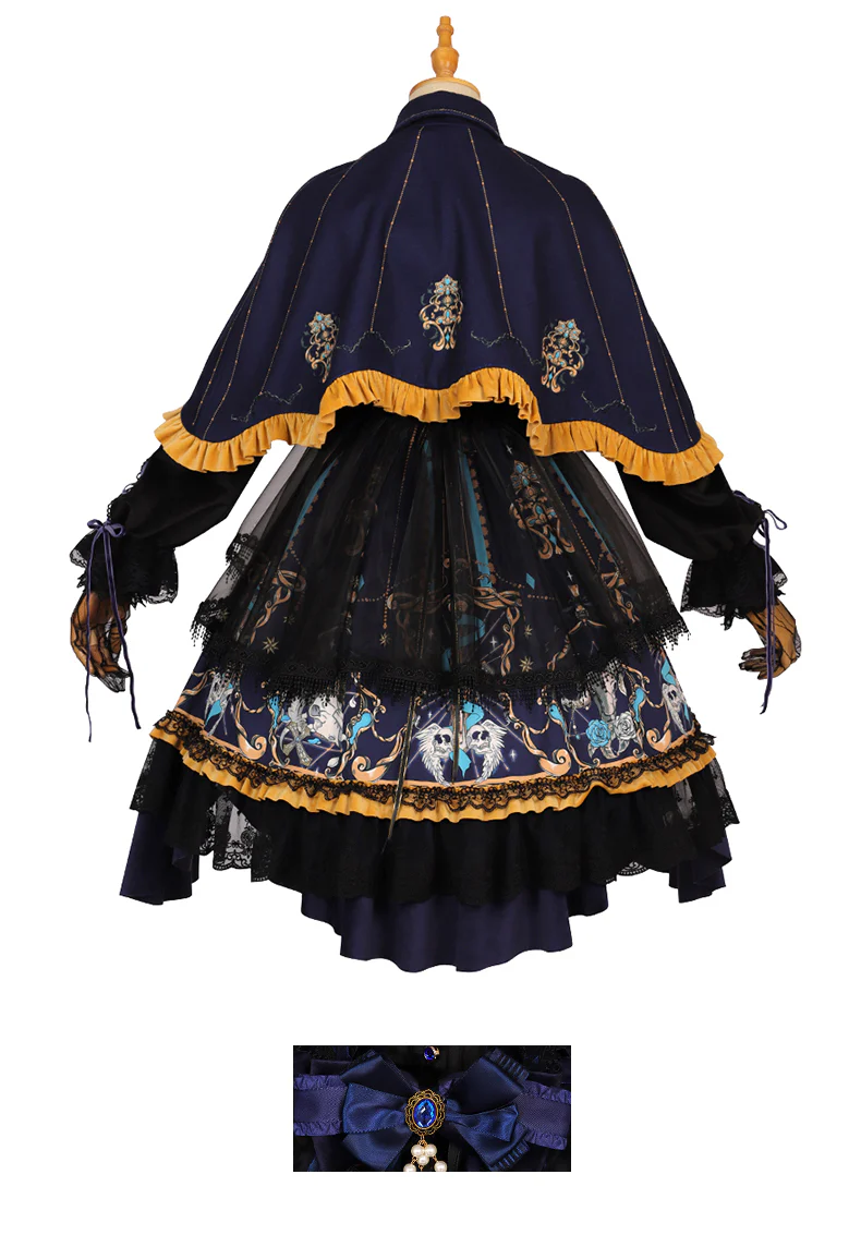 God Redemption - Retro Gothic OP, Printed Dress - Image 12