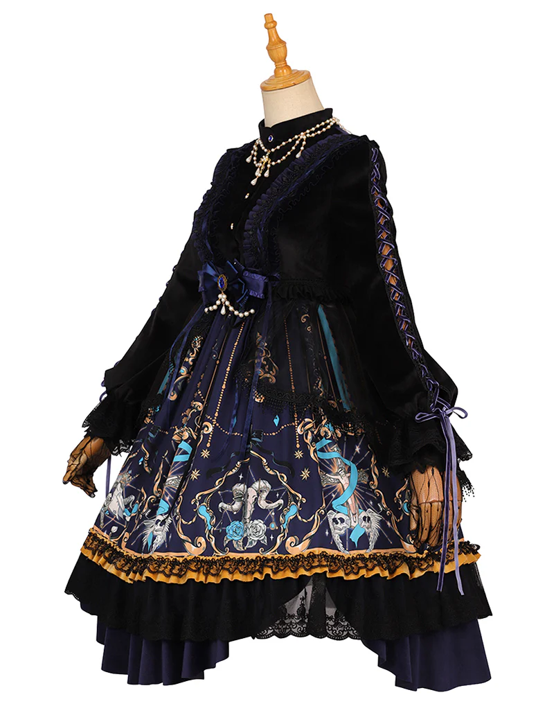 God Redemption - Retro Gothic OP, Printed Dress - Image 3
