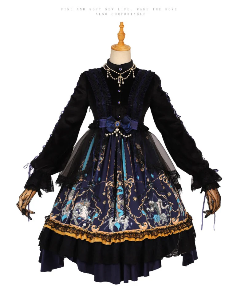 God Redemption - Retro Gothic OP, Printed Dress - Image 5