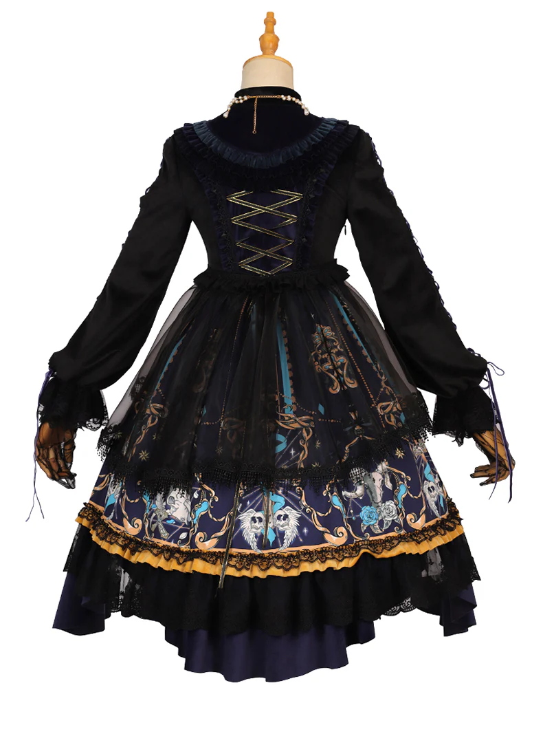 God Redemption - Retro Gothic OP, Printed Dress - Image 8