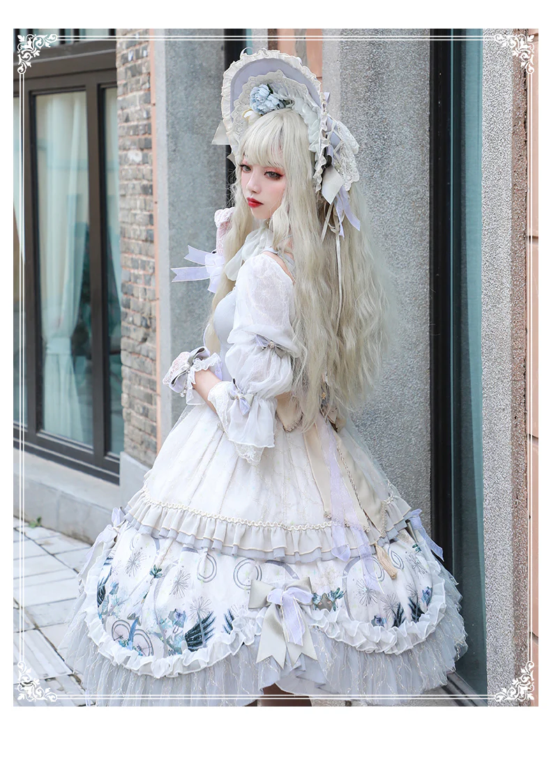 Rose Girl - Lolita Tea Party Wedding OP Dress - Image 10