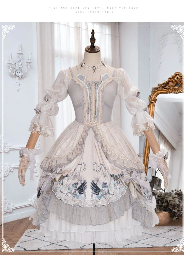 Rose Girl - Lolita Tea Party Wedding OP Dress - Image 12