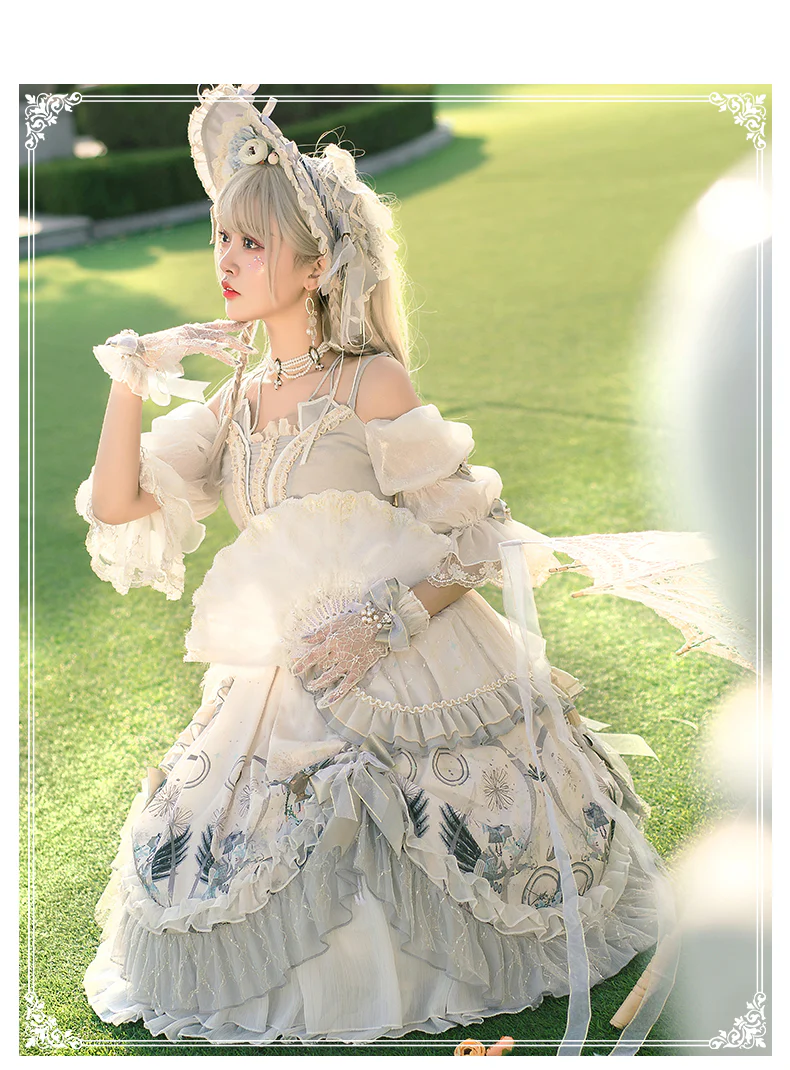 Rose Girl - Lolita Tea Party Wedding OP Dress - Image 4