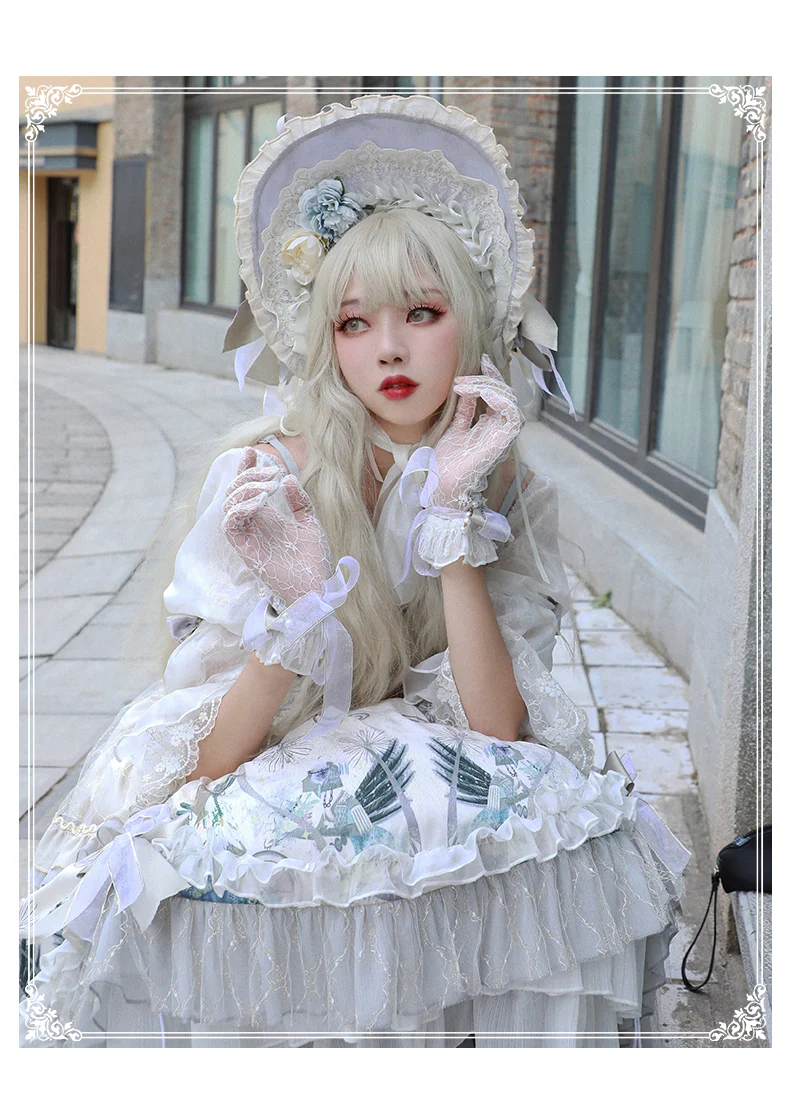 Rose Girl - Lolita Tea Party Wedding OP Dress - Image 6