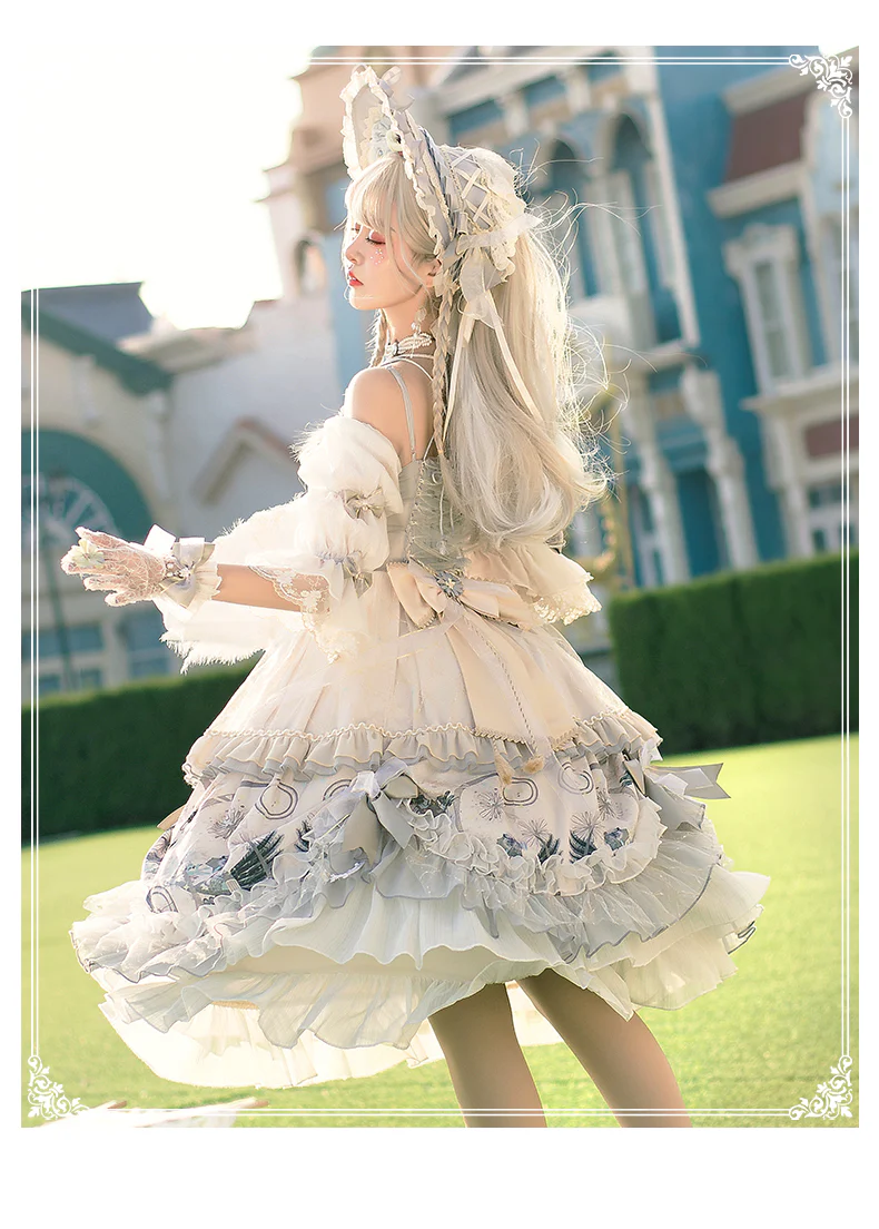 Rose Girl - Lolita Tea Party Wedding OP Dress - Image 7
