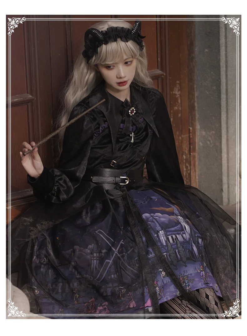 Witchville Halloween Gothic Lolita Jumper Dress - Image 11