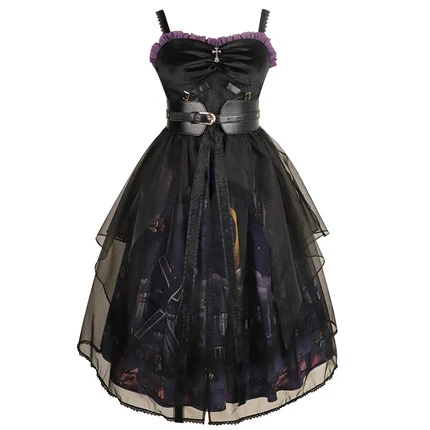 Witchville Halloween Gothic Lolita Jumper Dress - Image 14