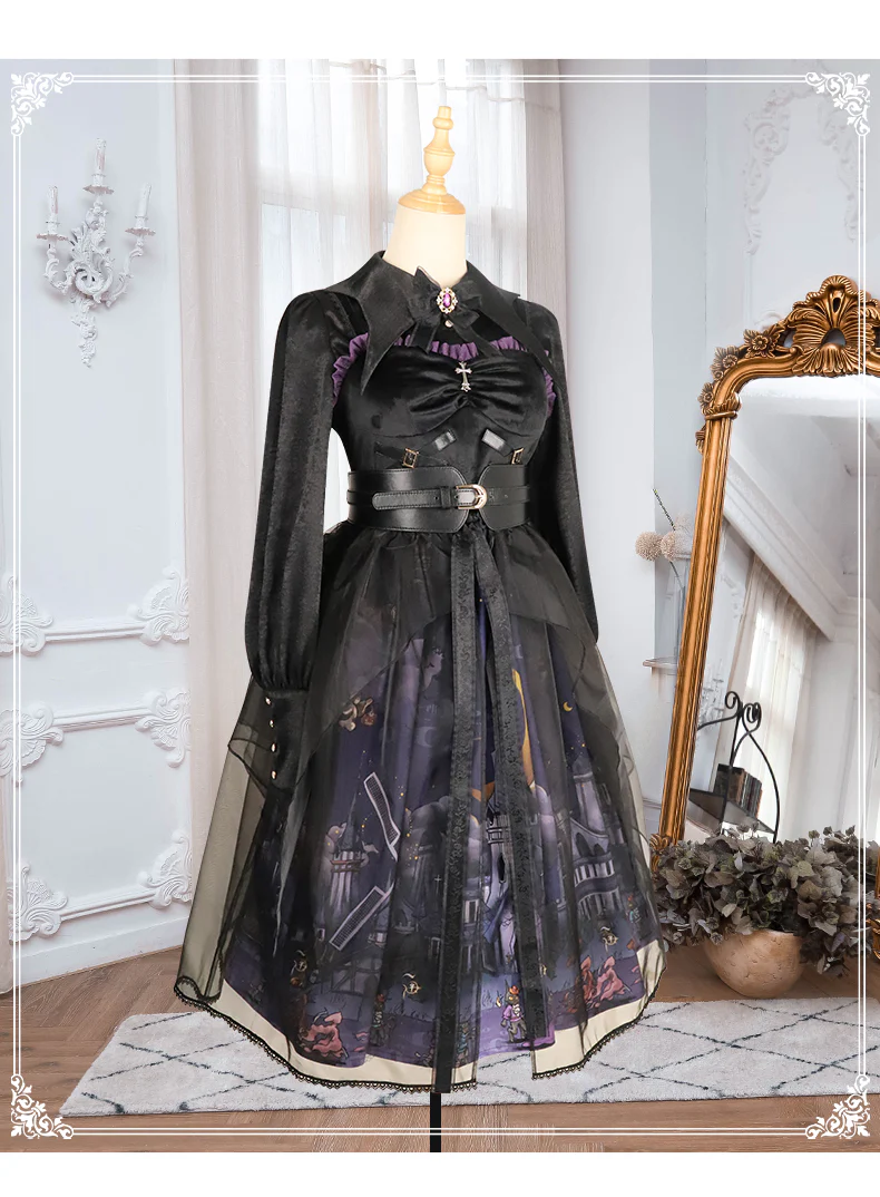 Witchville Halloween Gothic Lolita Jumper Dress - Image 15