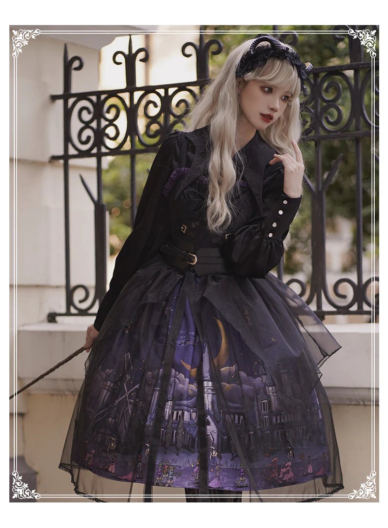 Witchville Halloween Gothic Lolita Jumper Dress - Image 4