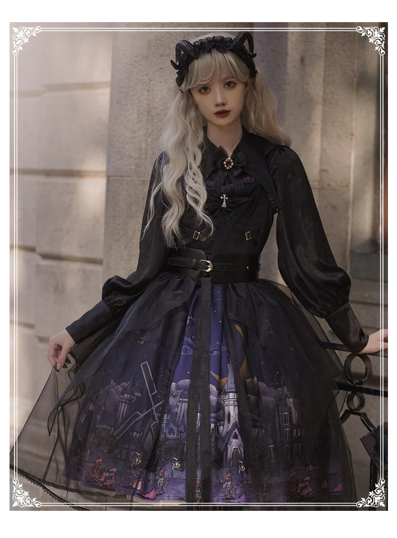 Witchville Halloween Gothic Lolita Jumper Dress - Image 8