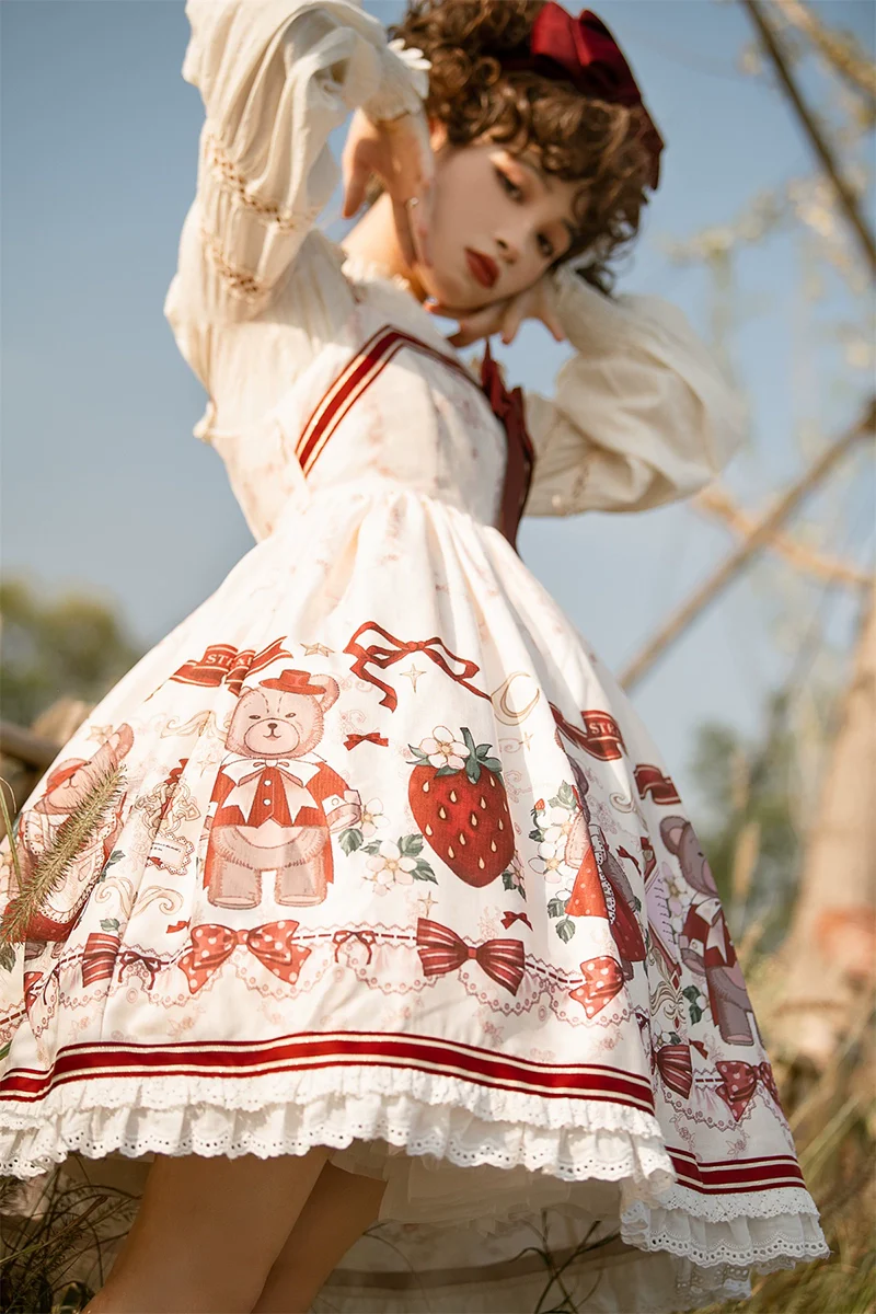 Winter Gift - Kawaii Lolita JSK and Coat Set - Image 11