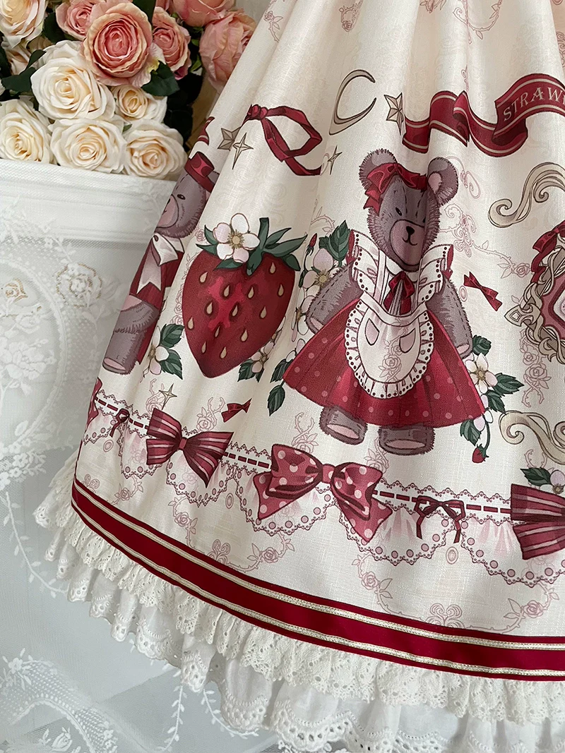 Winter Gift - Kawaii Lolita JSK and Coat Set - Image 6